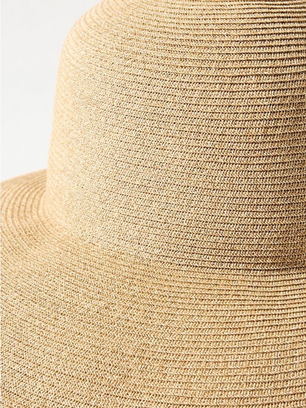NWT Anthropologie San Diego Hat Co Straw Sun Hat - Neutral Tan